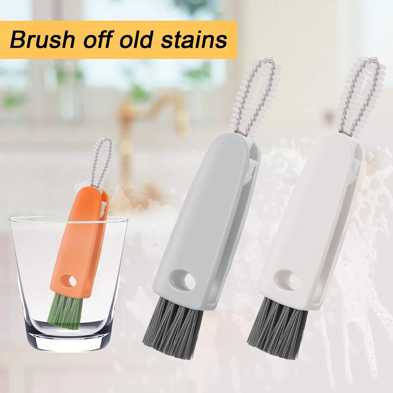 3-in-1 Multifunctional Cleaning Brush Set – Mini Bottle, Cup & Lid Cleaner (1 Pc) - Image 5
