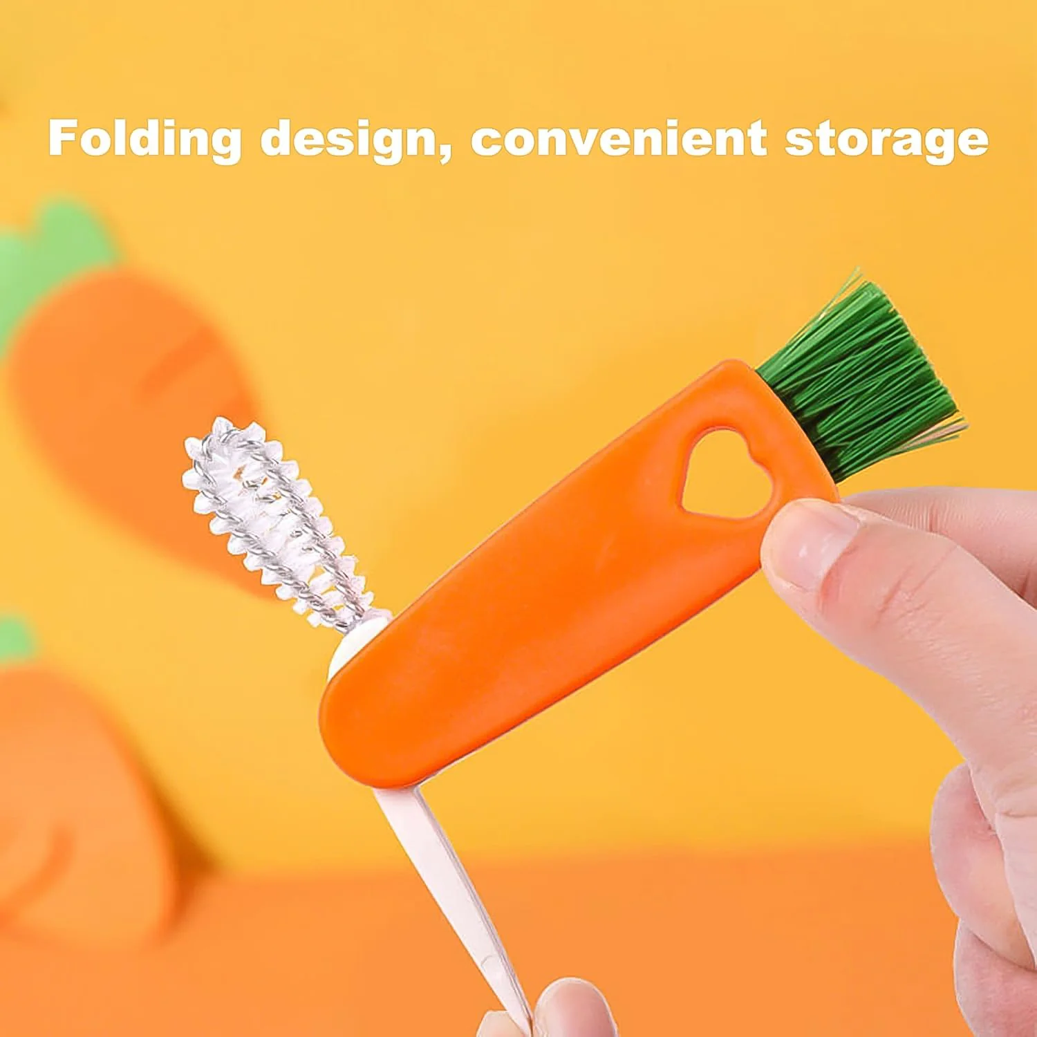 3-in-1 Multifunctional Cleaning Brush Set – Mini Bottle, Cup & Lid Cleaner (1 Pc) - Image 7