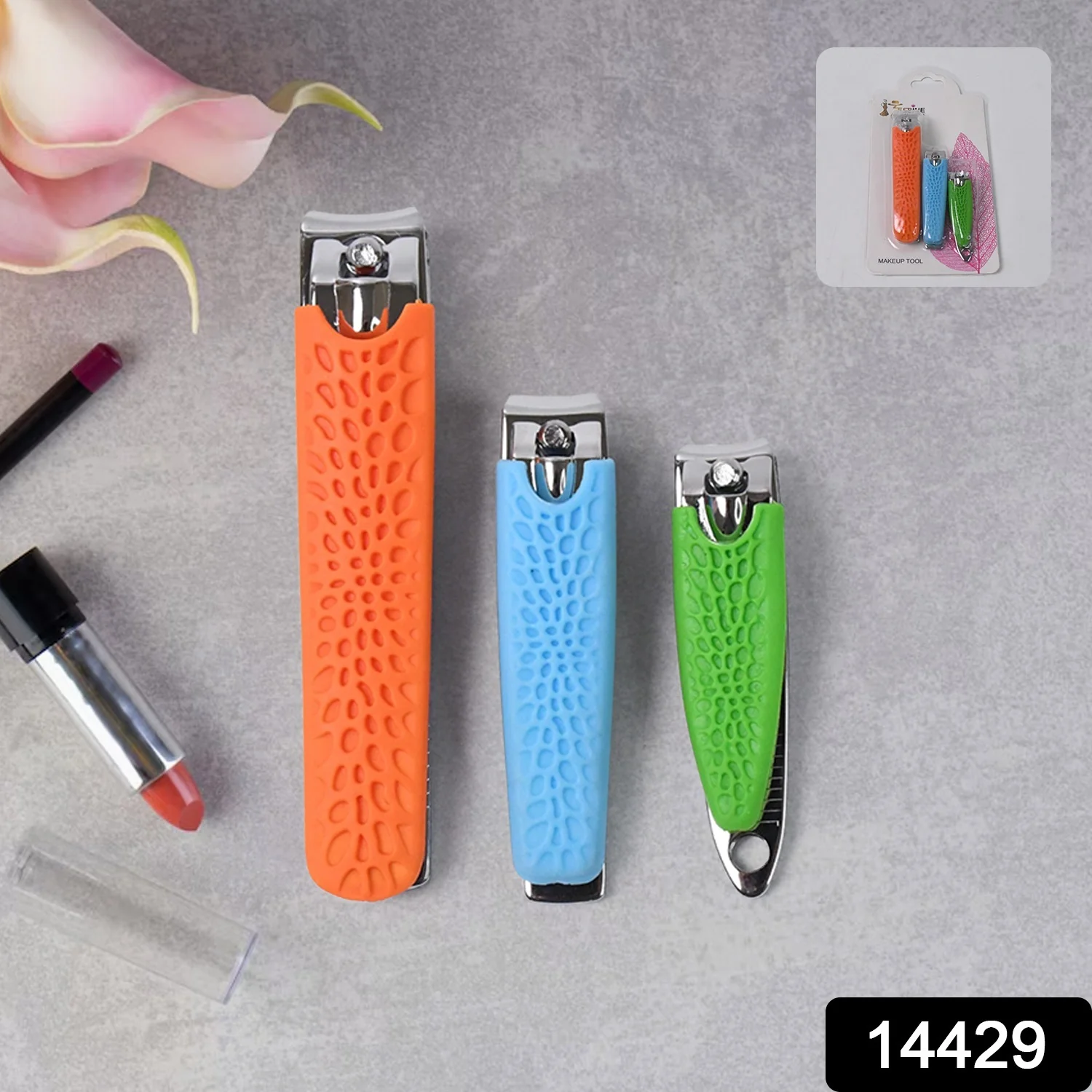3 in 1 Nail Clipper Set, Compact Nail Cutter Big Size and Small Sizes - Image 2