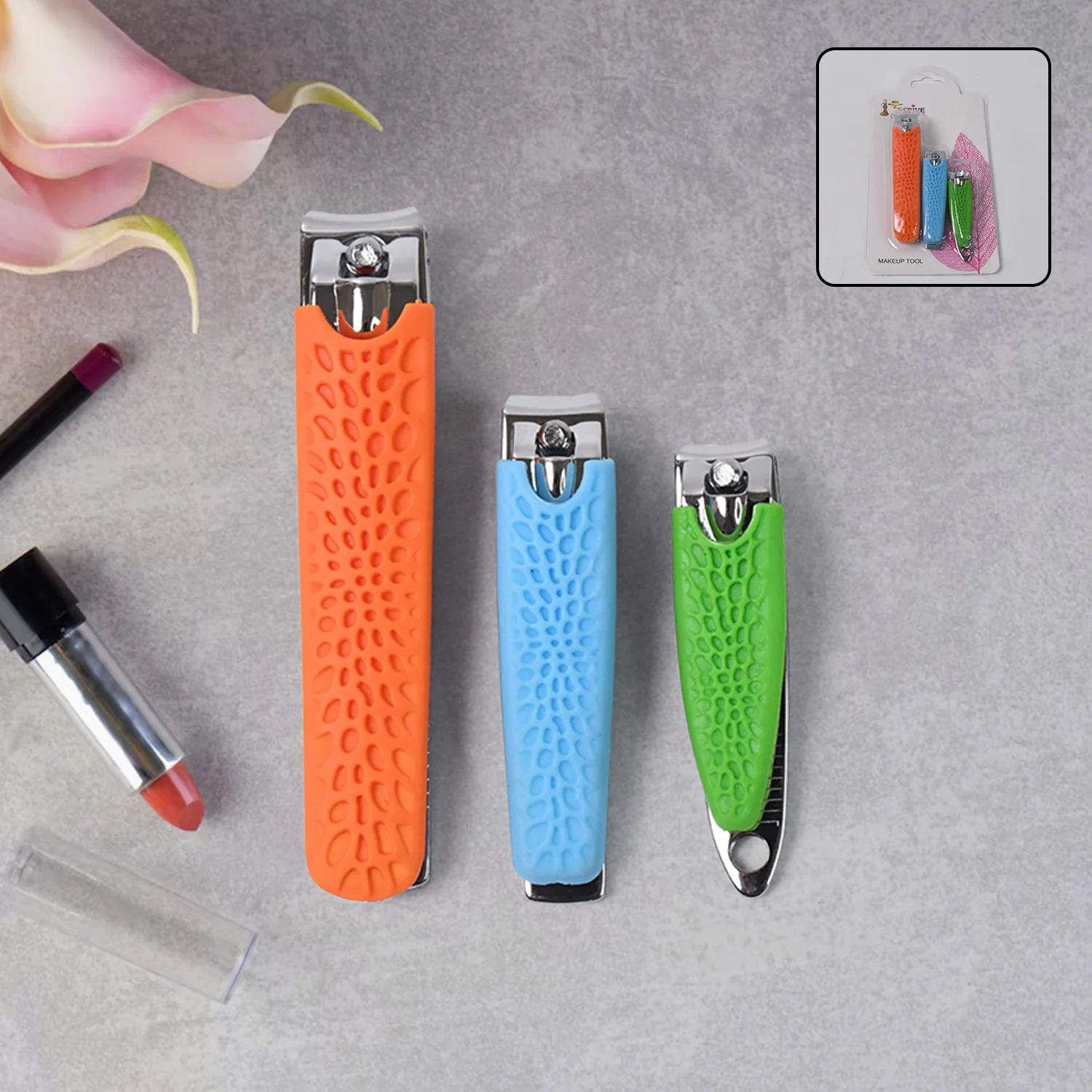 3 in 1 Nail Clipper Set, Compact Nail Cutter Big Size and Small Sizes - Image 3