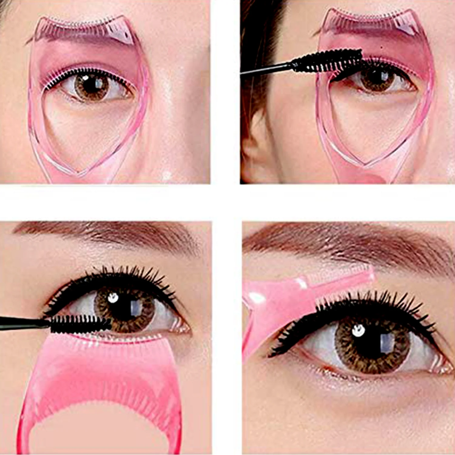 3-in-1 Plastic Eyelash Tool: Mascara Guide, Brush & Curler (1 Pc) - Image 5