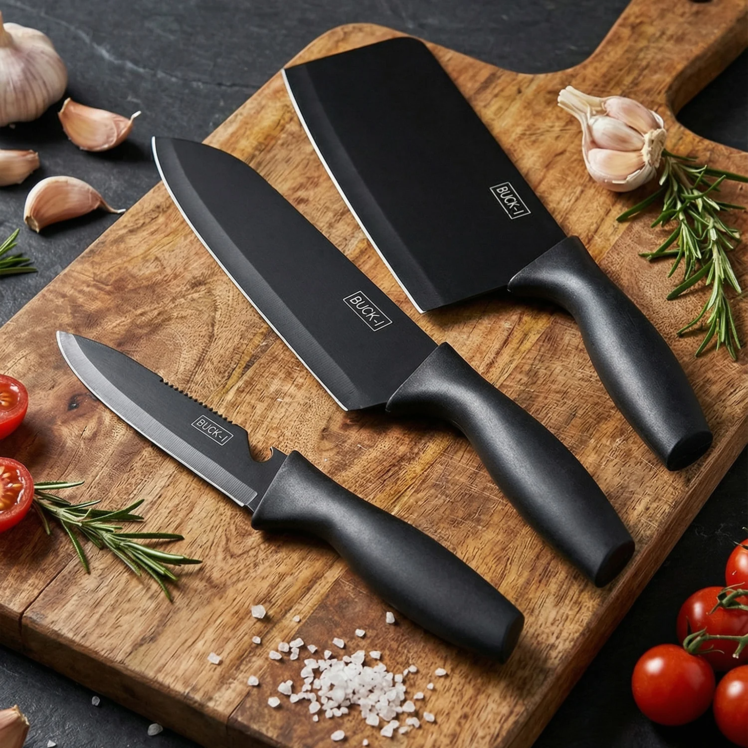 3-in-1 Professional Kitchen Knife Set (1 Set) - Image 3