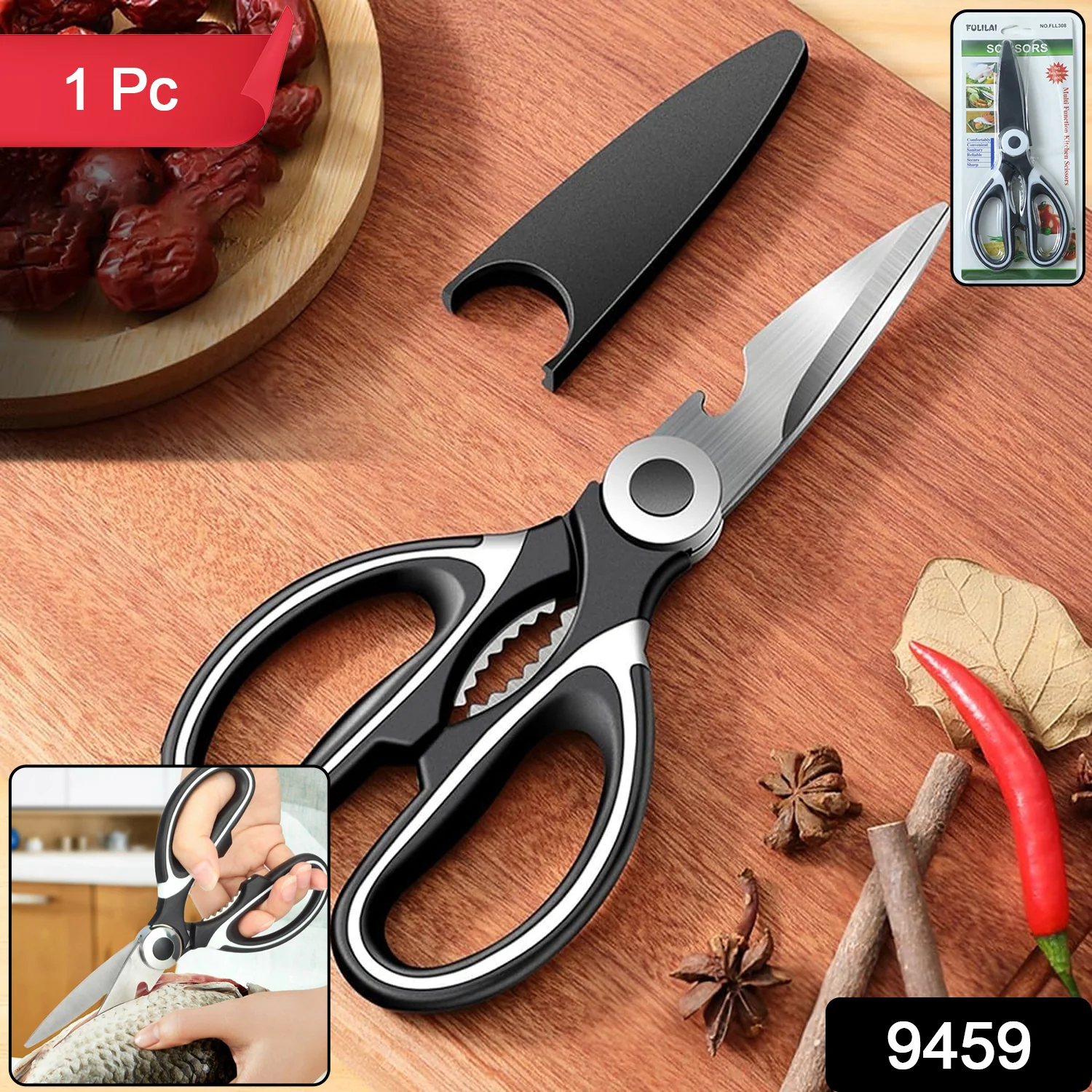 3-in-1 Multi-Function Kitchen Tool Veggies, Fruit, Cheese & Meat with Bottle Opener - Image 2