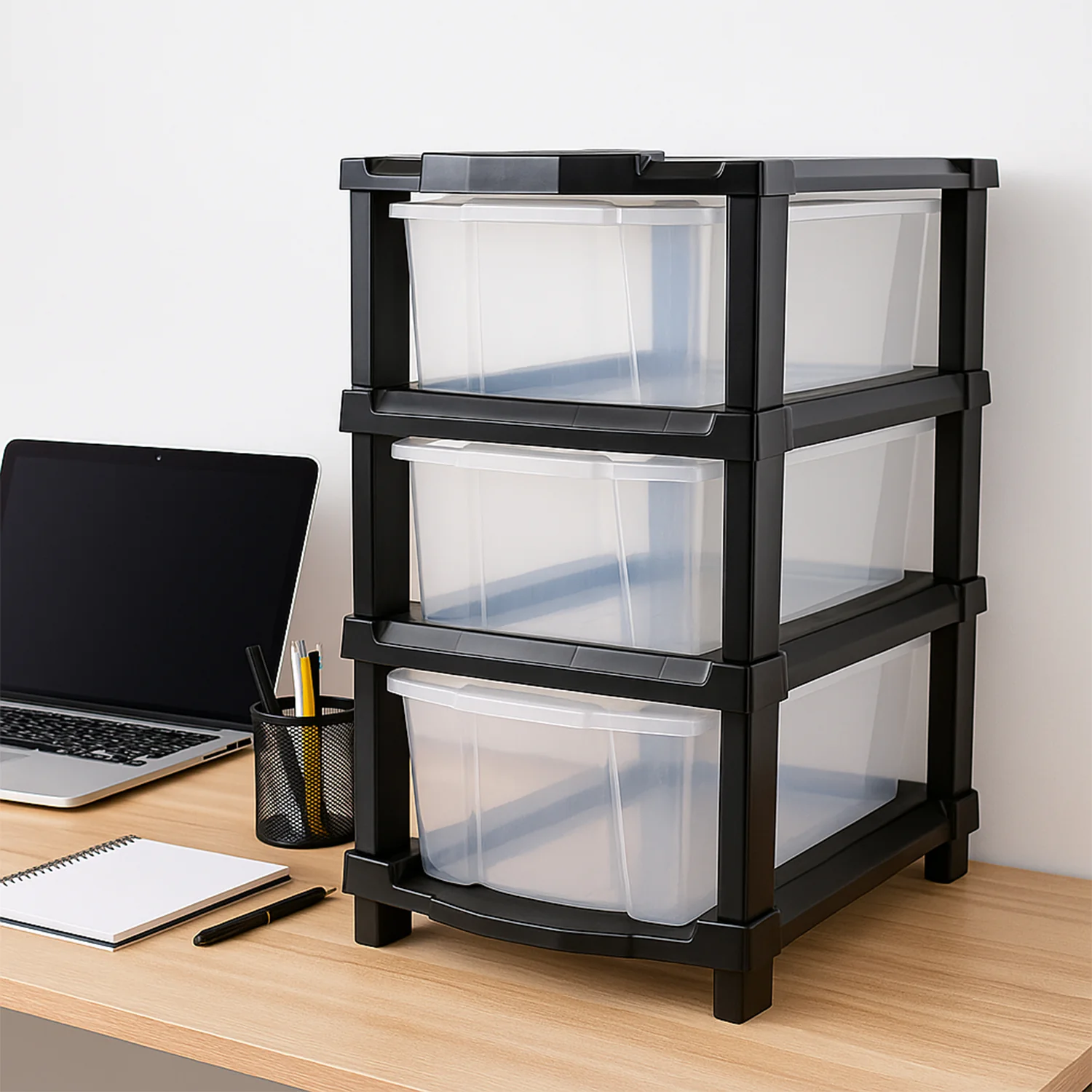 3-Layer Classic Transparent Drawer Storage Organizer - Image 4