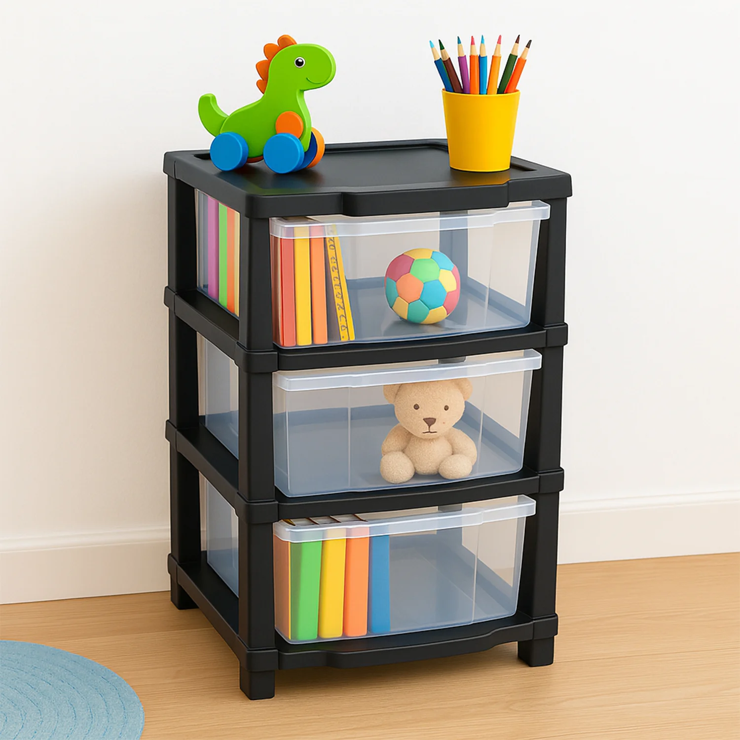 3-Layer Classic Transparent Drawer Storage Organizer - Image 6