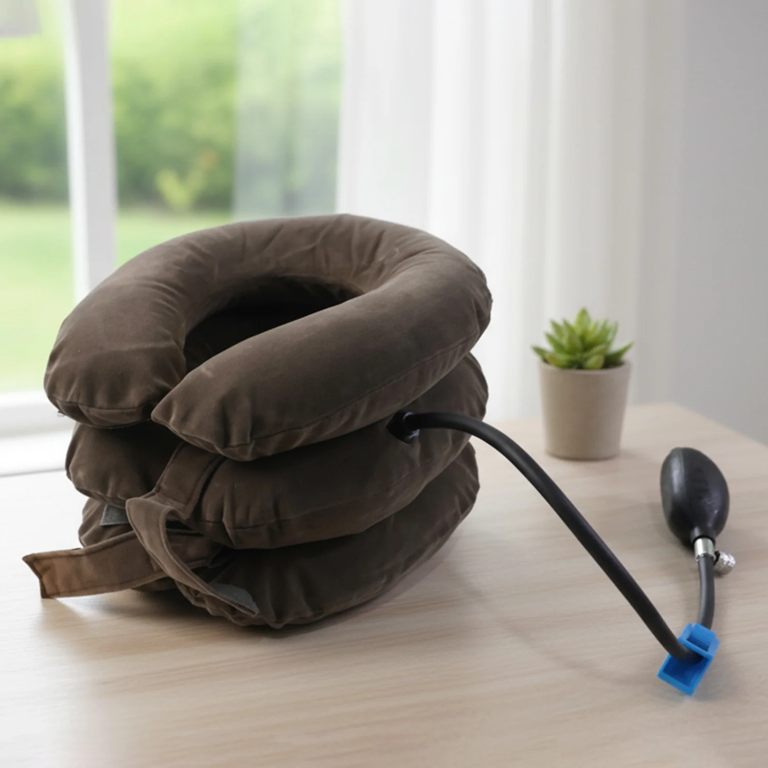 3 Layer Inflatable Cervical Neck Traction Support Collar (1 Pc) - Image 6