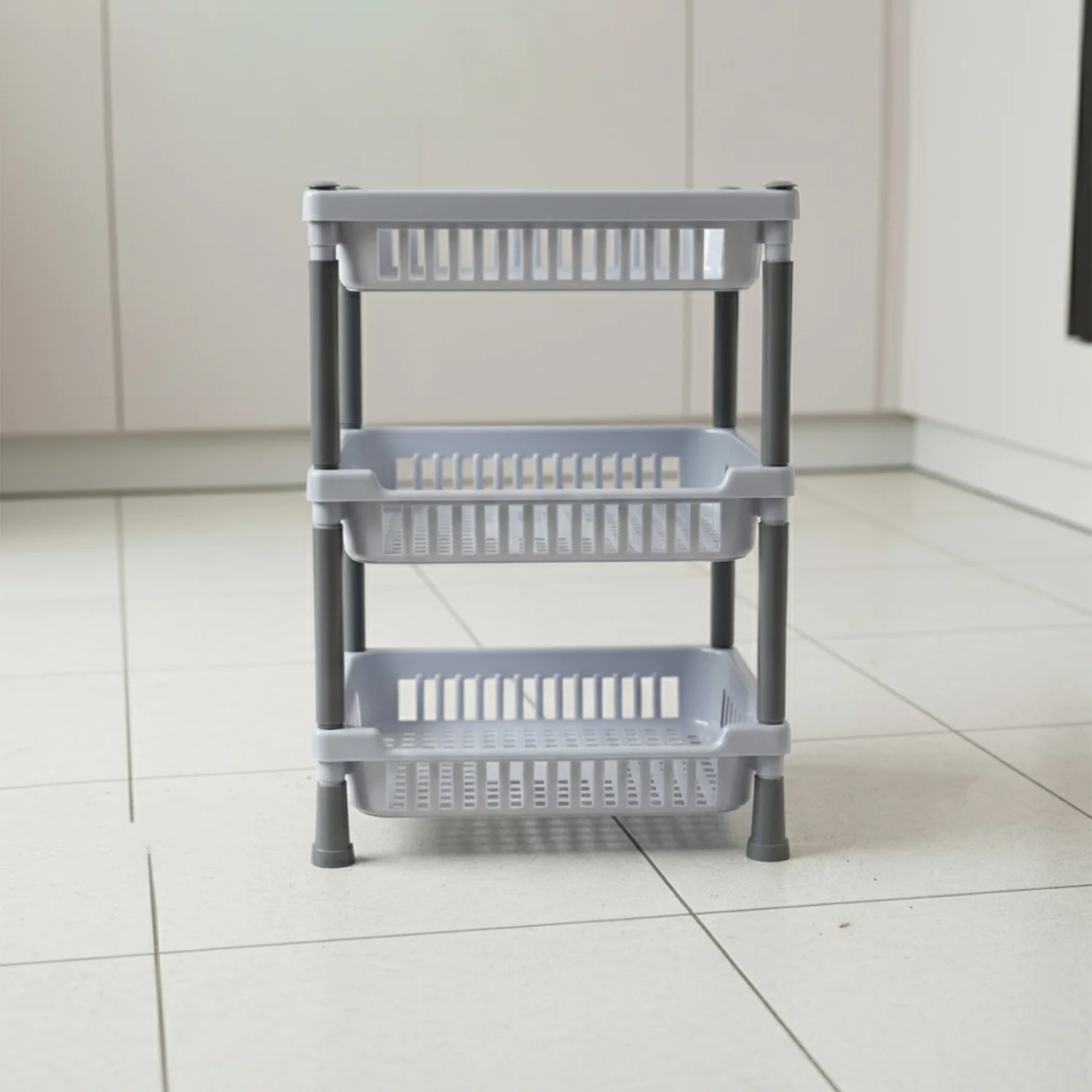 3-Layer Multipurpose Kitchen Storage Basket Rack - Image 3