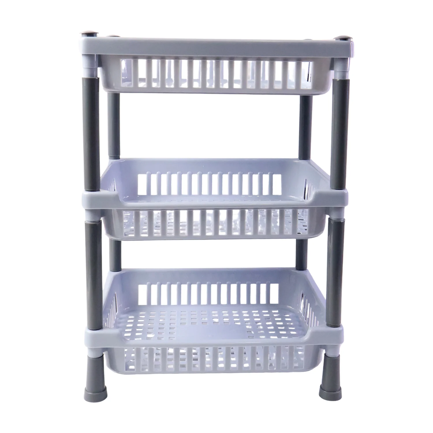 3-Layer Multipurpose Kitchen Storage Basket Rack - Image 5
