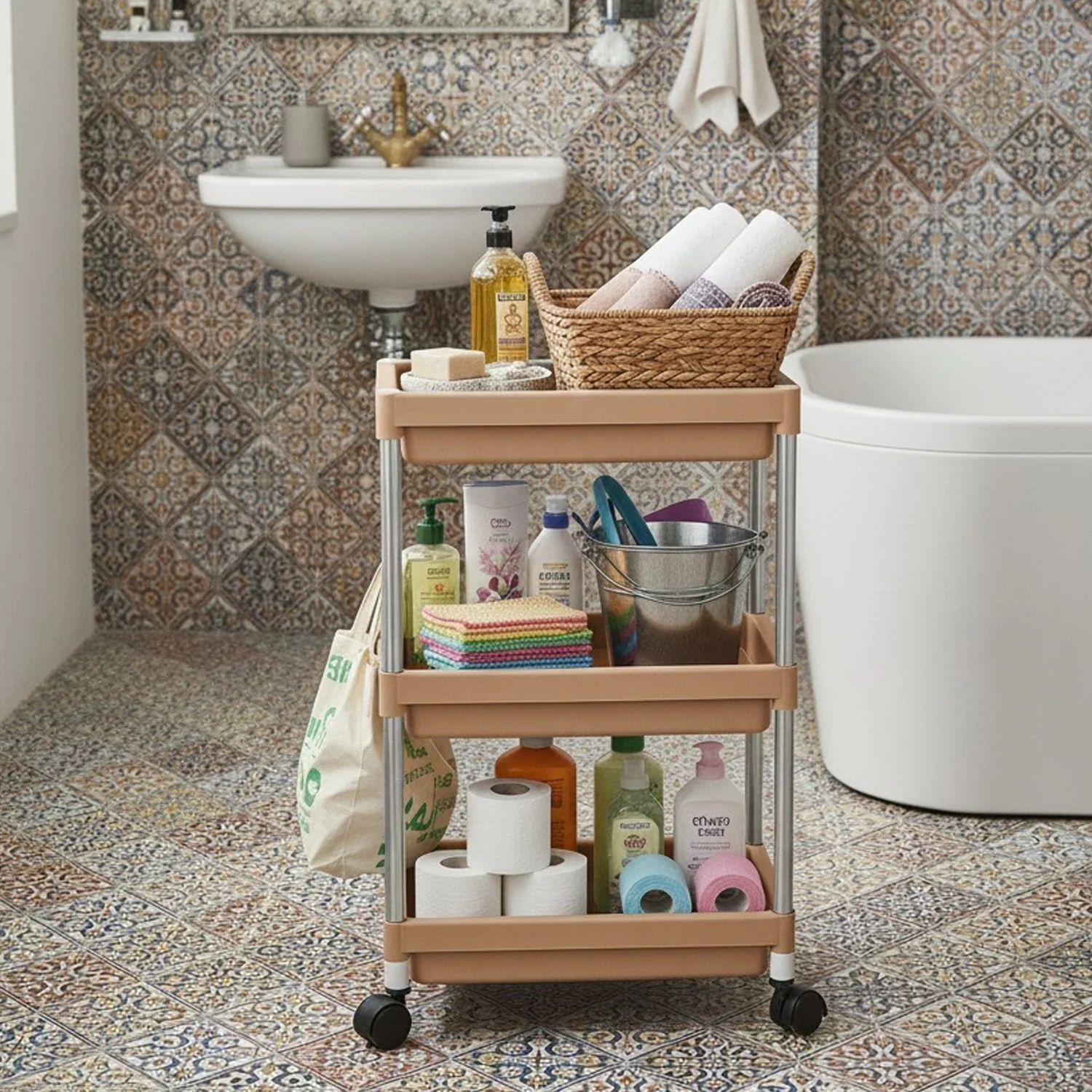 3-Layer Multipurpose Storage Trolley - Image 7