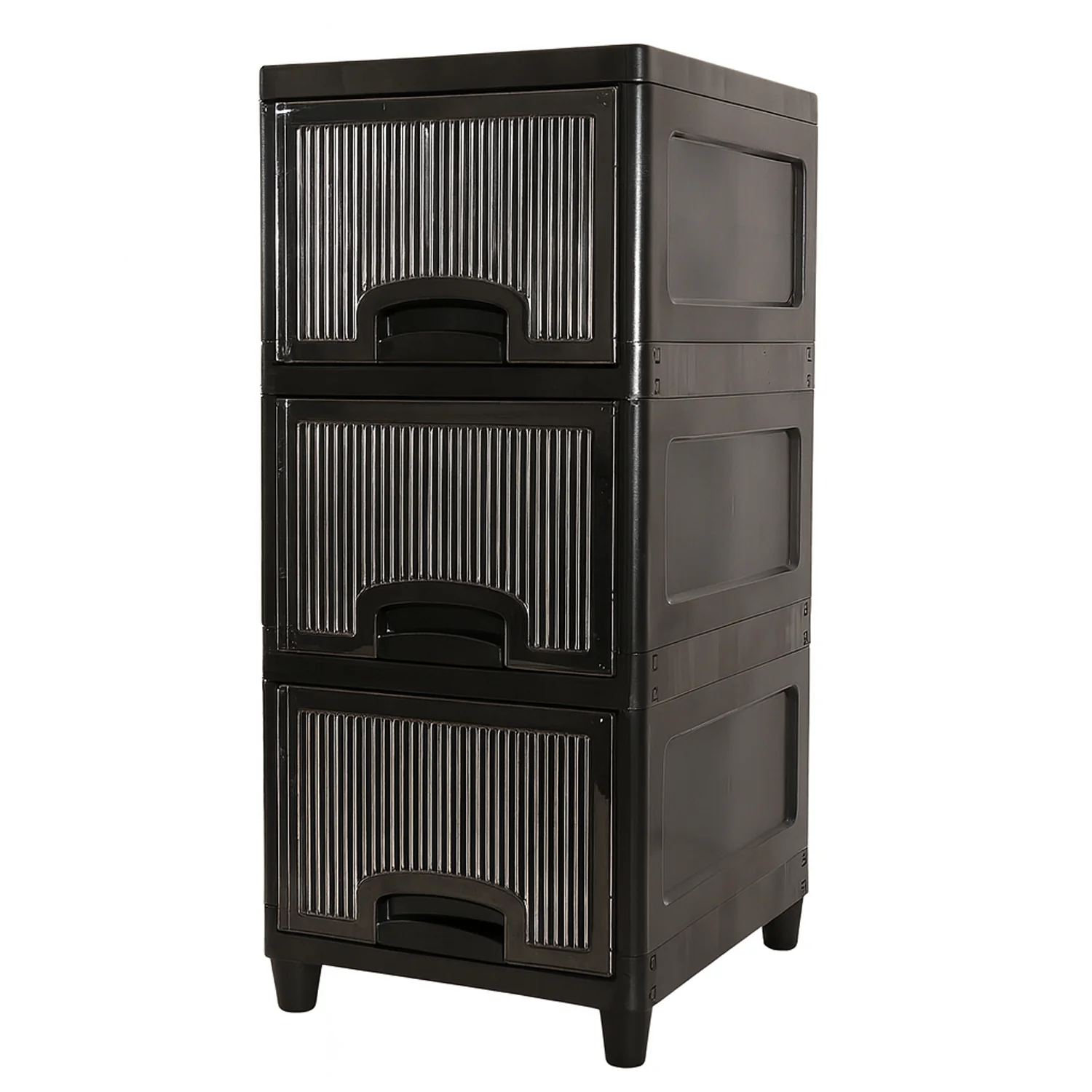 3-Layer Plastic Storage Drawer Cabinet - Image 5