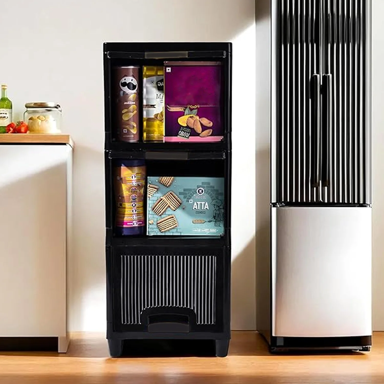 3-Layer Plastic Storage Drawer Cabinet - Image 6