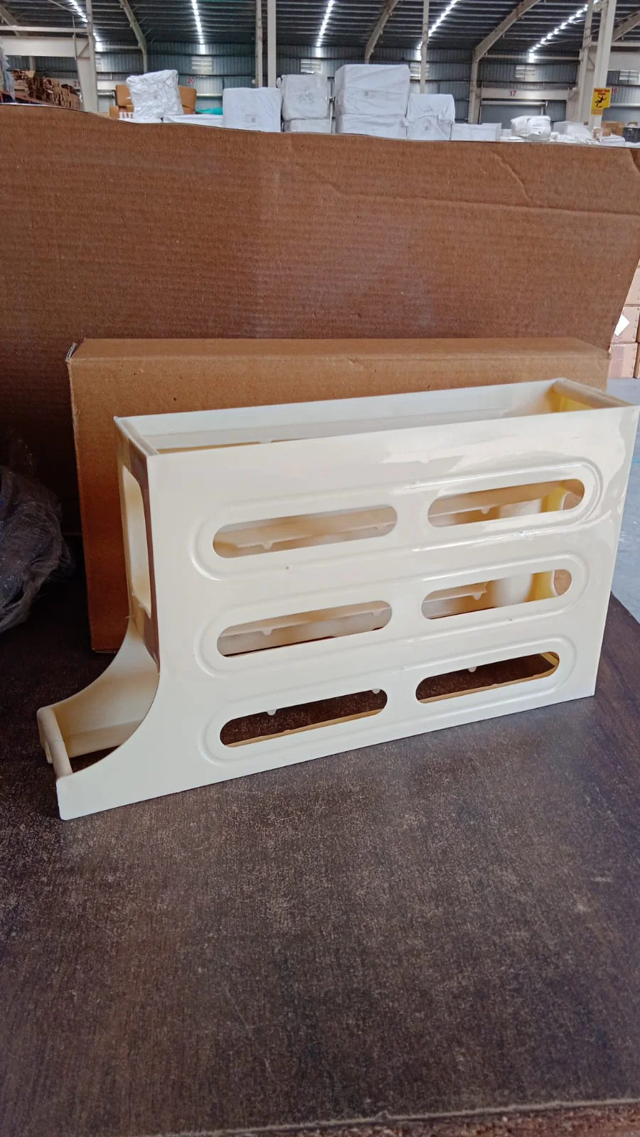 3-Layer Rolling Egg Storage Rack Dispenser (1 Pc) - Image 7
