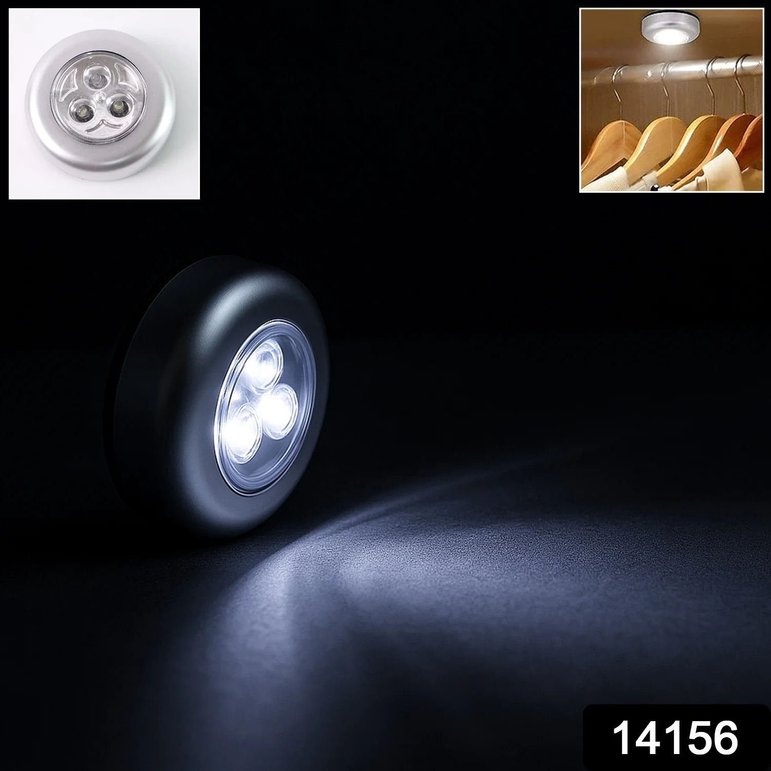 3-LED Battery-Operated Touch Light (1 Pc) - Image 2