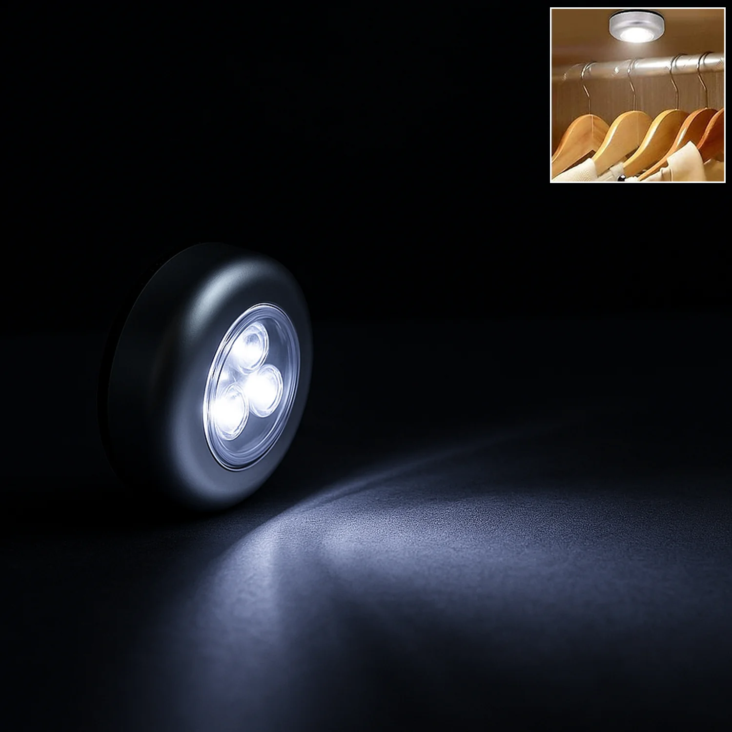 3-LED Battery-Operated Touch Light (1 Pc) - Image 3
