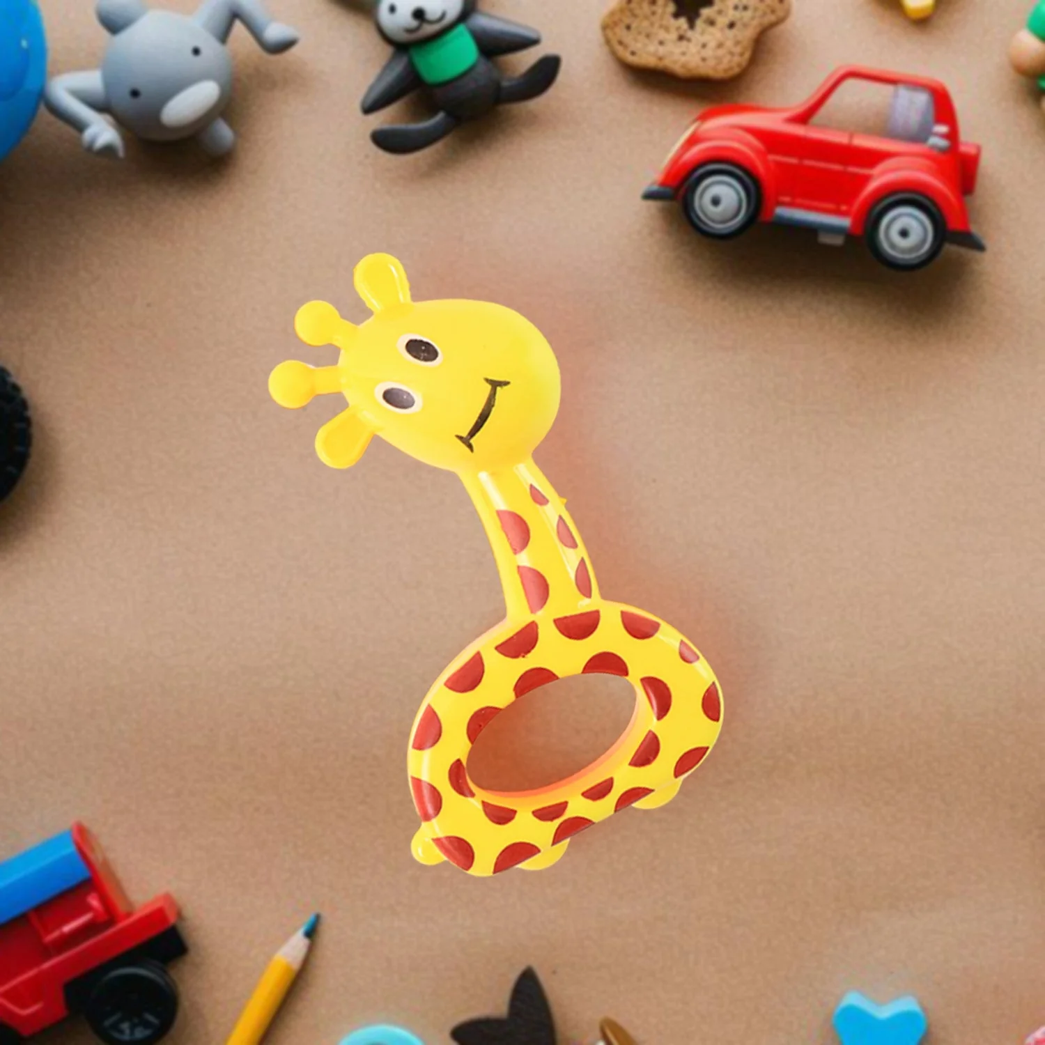 3 Pcs Set Colorful Animal Shape Baby Rattle Toy - Image 3