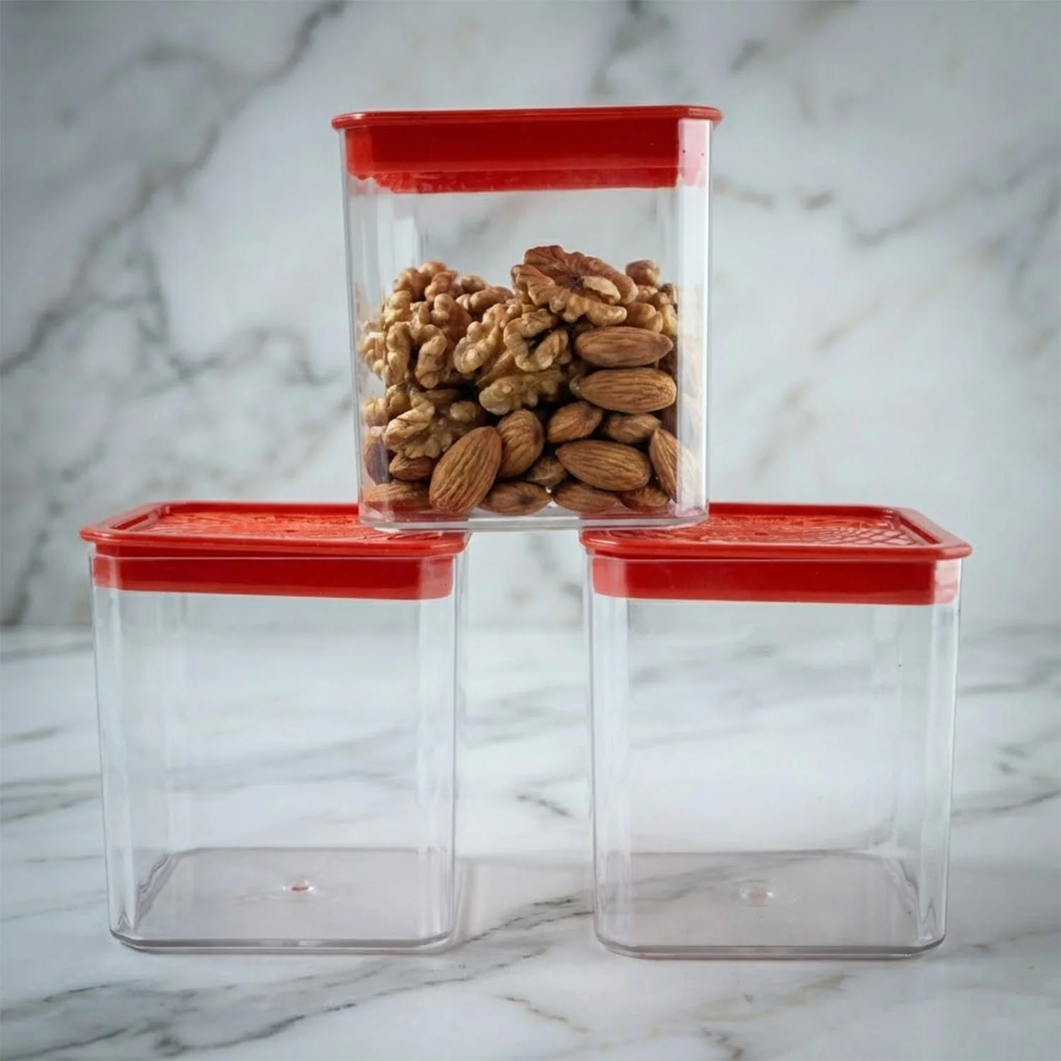 3 Piece Airtight Food Storage Container Set (1 Set / 350 ML) - Image 4