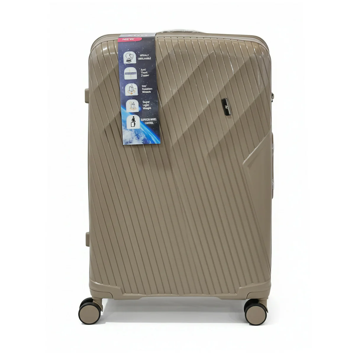 3-Piece Luggage Set with Spinner Wheels & Telescopic Handle - Image 2