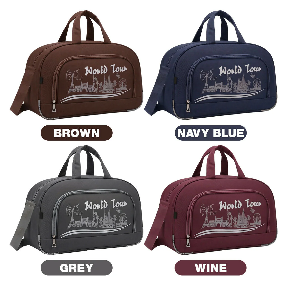 3 Piece Travel Duffel Bag Set – Lightweight Shoulder Strap - Image 8
