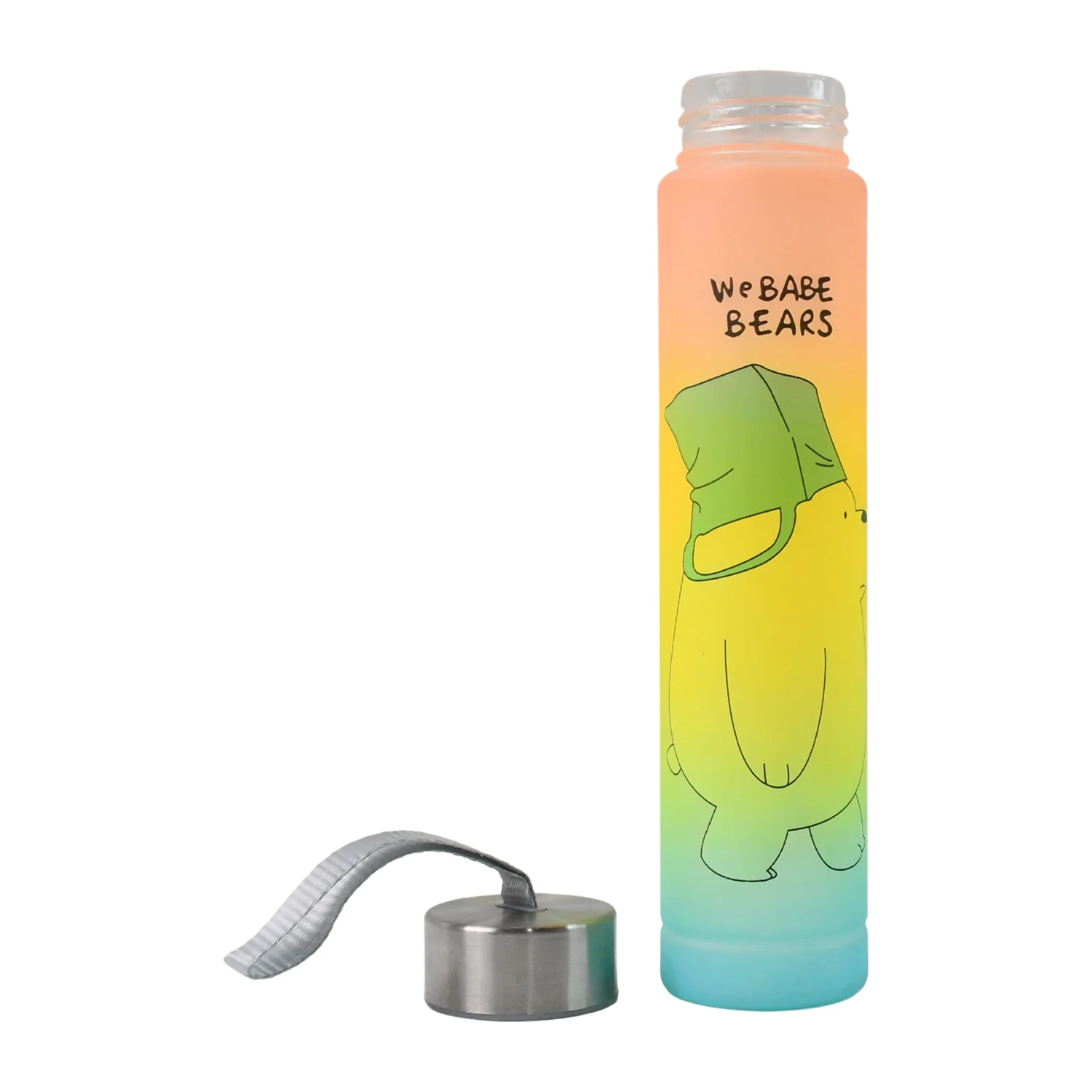 300 ML Cute Cartoon Printed Plastic Water Bottle - Image 5