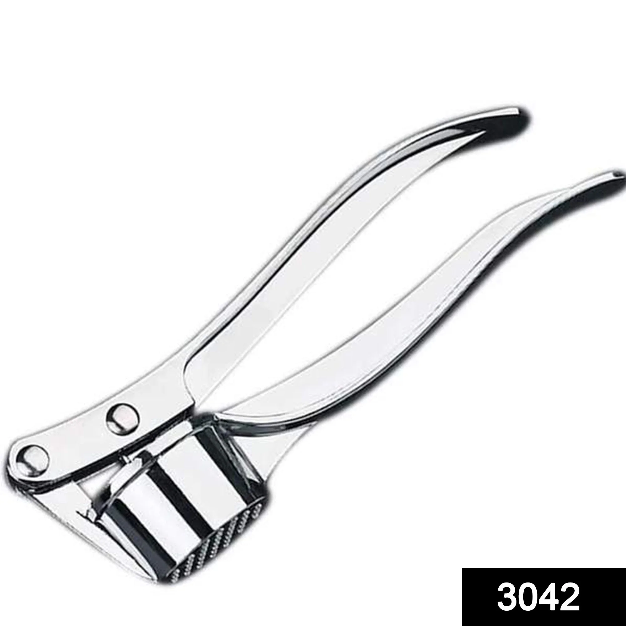 Stainless Steel Garlic Press Crusher ,Crusher ,Squeezer ,Masher ,and Lemon Juicer - Image 2