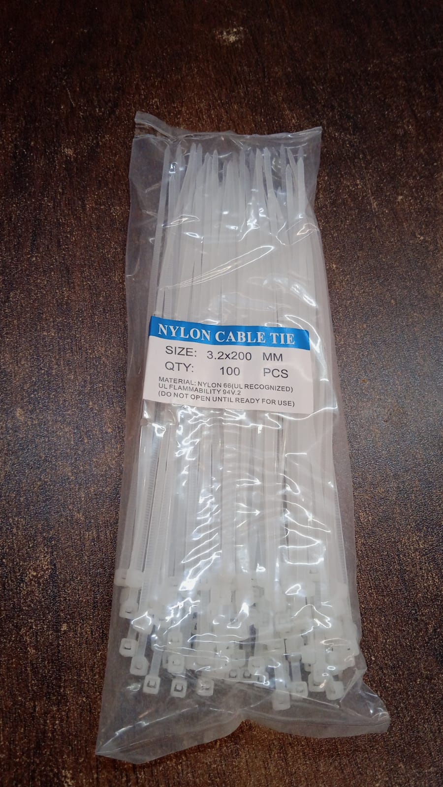 3.2×200 MM Nylon Self-Locking Cable Ties – Heavy Duty Zip Wire Tie (Pack of 100, Black) - Image 12