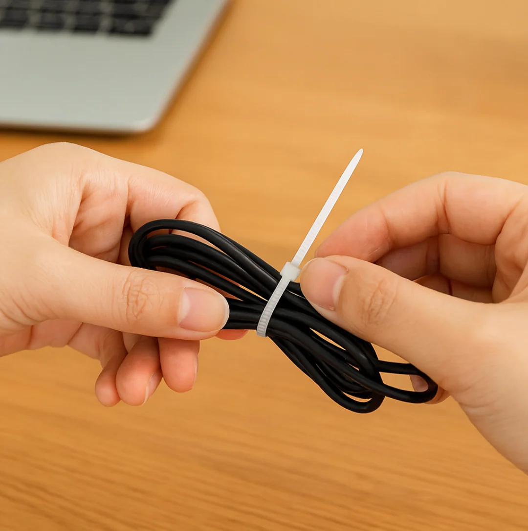 3.2×200 MM Nylon Self-Locking Cable Ties – Heavy Duty Zip Wire Tie (Pack of 100, Black) - Image 3