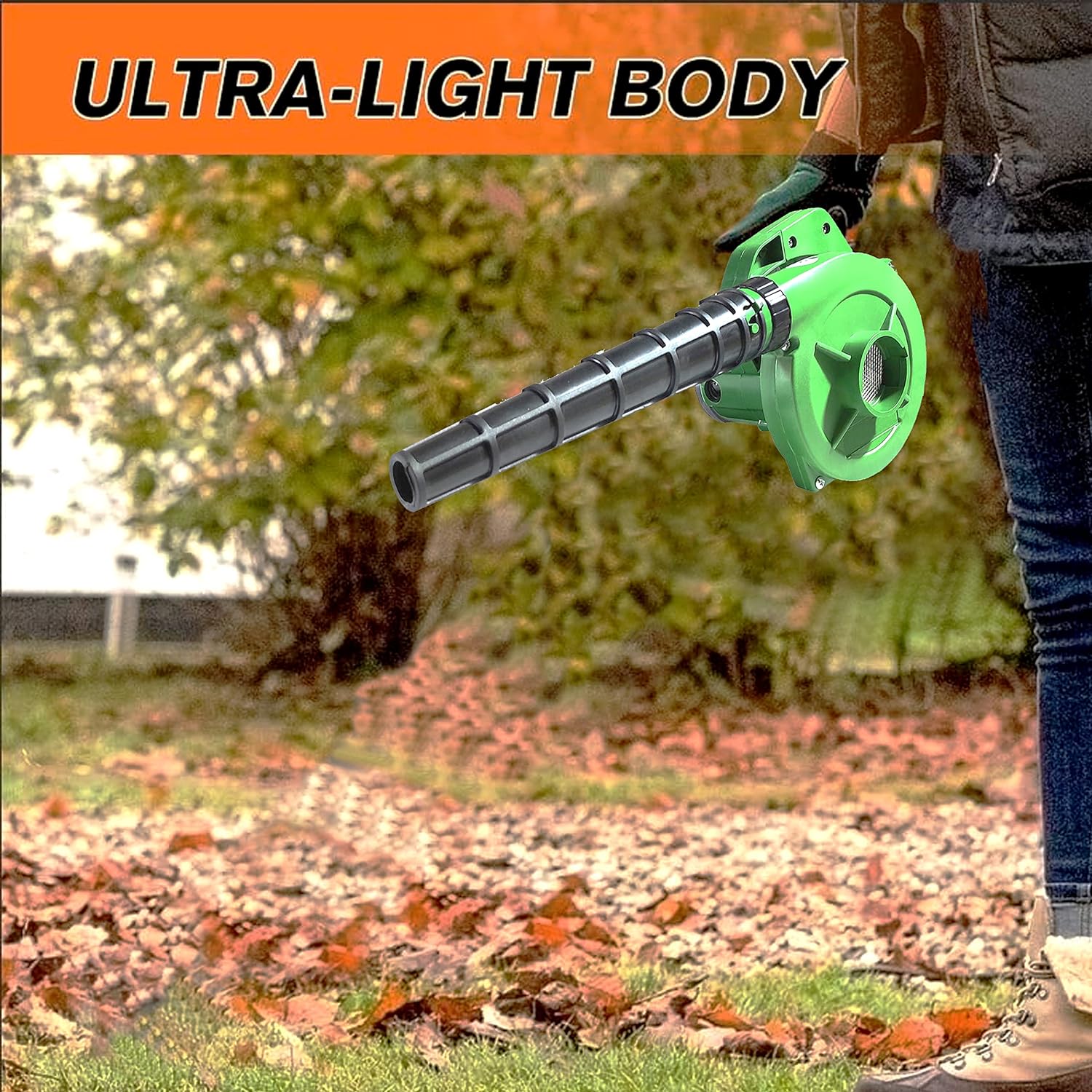 650V Blower Rifel Range Portable Air Blower – 350W, 2.3m³/min, 13000 RPM, Green - Image 5