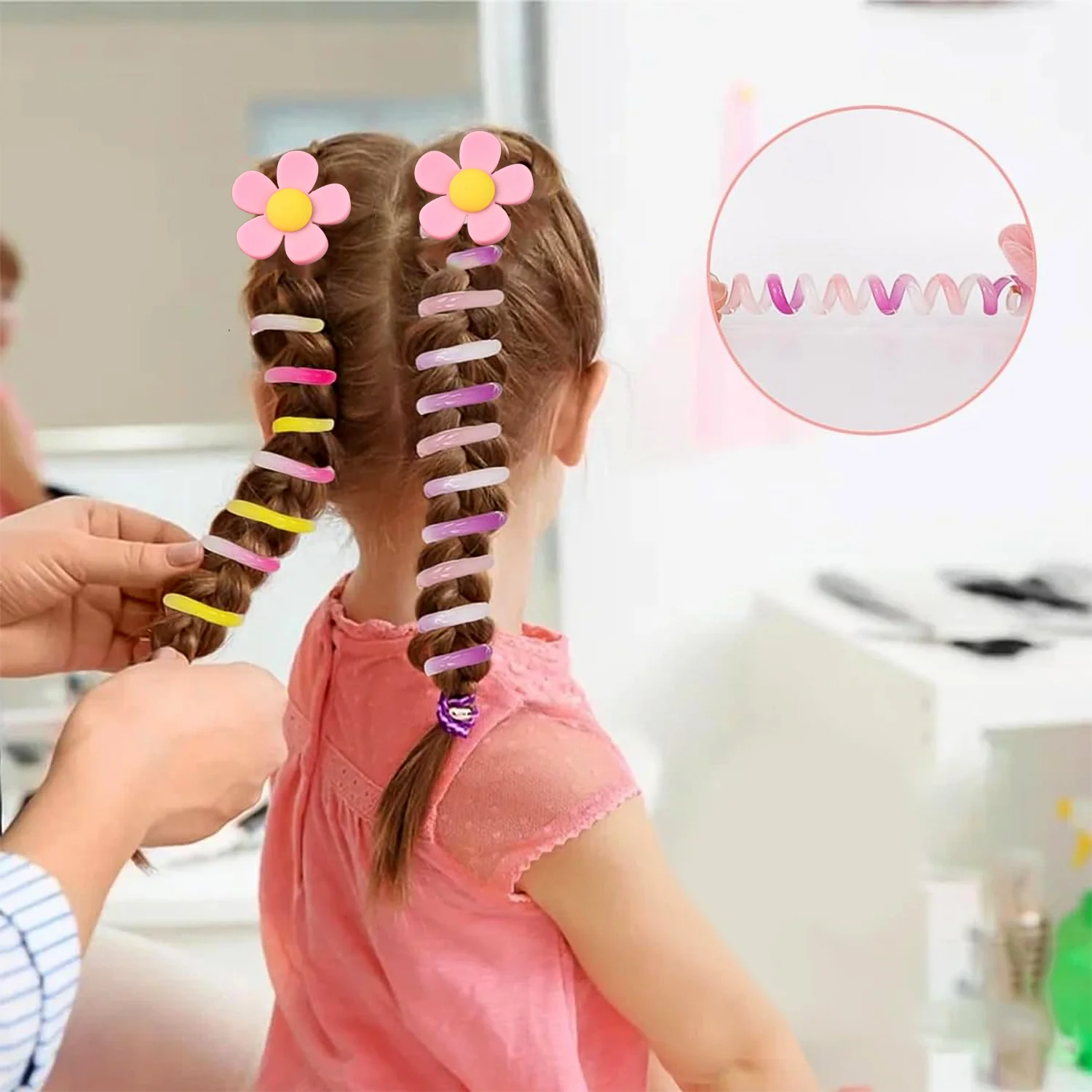 Colourful Telephone Wire Hairbands (1 pc / Mix Design), Hair accessories - Image 7
