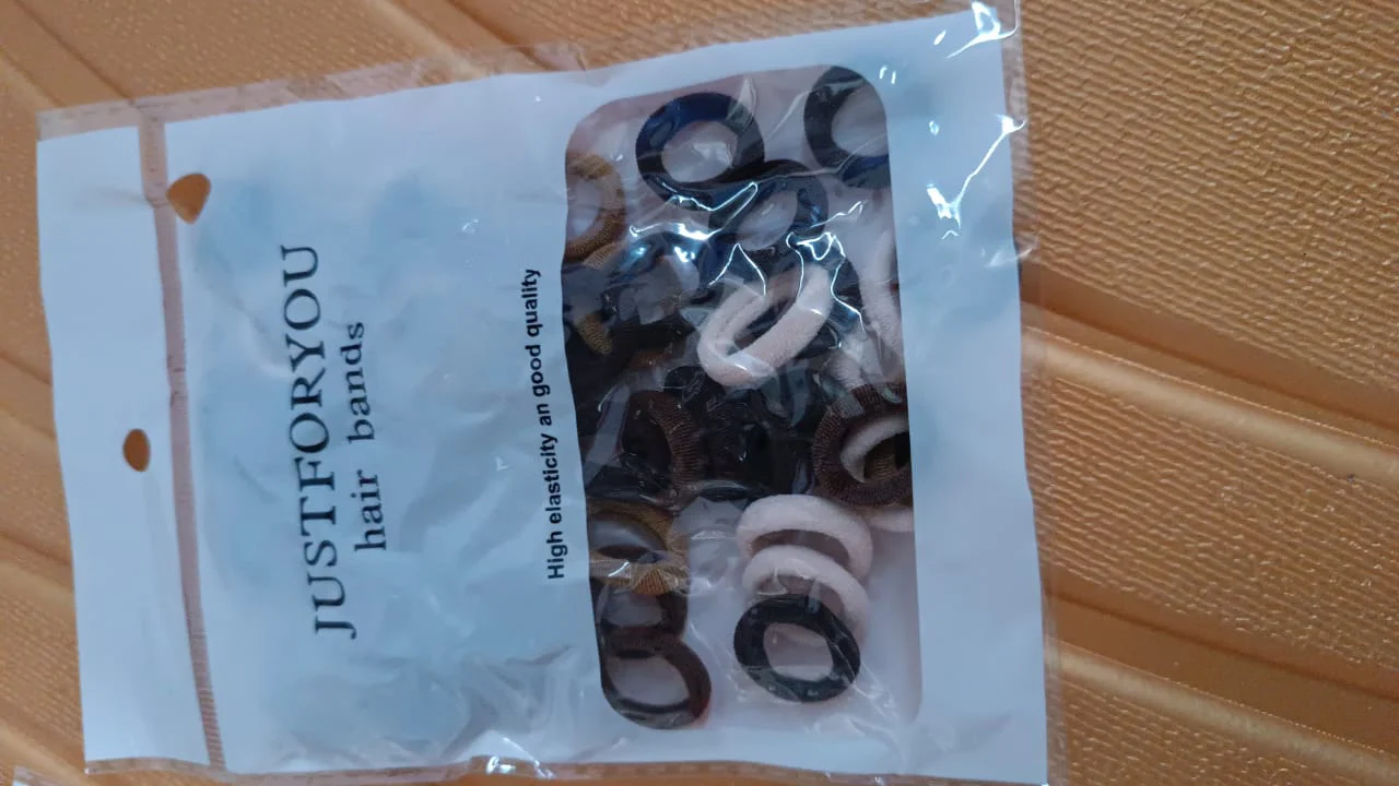 Small Ponytail Rubber Bands for Hair (Pack of 50 / Multicolour) - Image 10