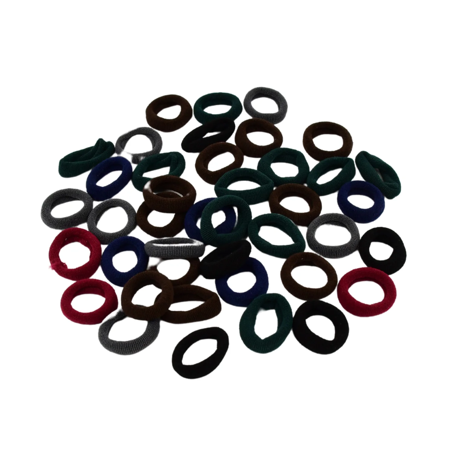 Small Ponytail Rubber Bands for Hair (Pack of 50 / Multicolour) - Image 5