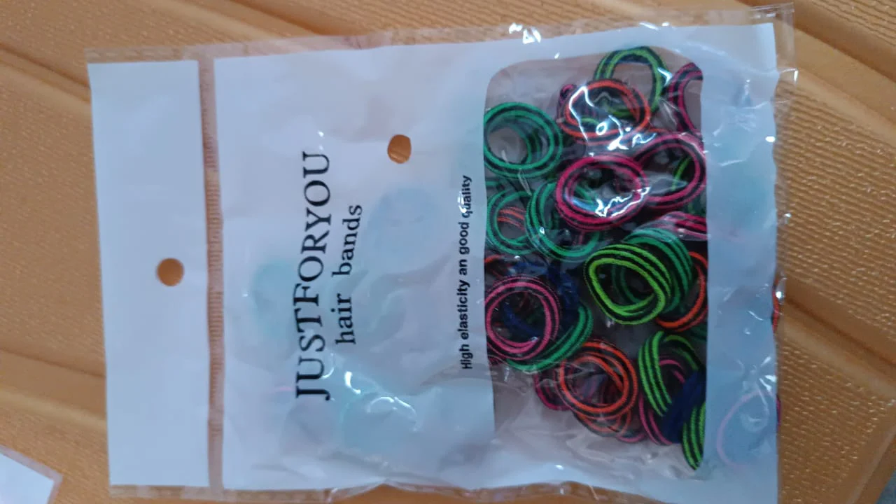 Small Ponytail Rubber Bands for Hair (Pack of 50 / Multicolour) - Image 7