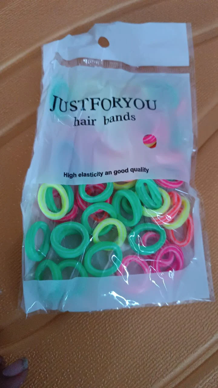 Small Ponytail Rubber Bands for Hair (Pack of 50 / Multicolour) - Image 9