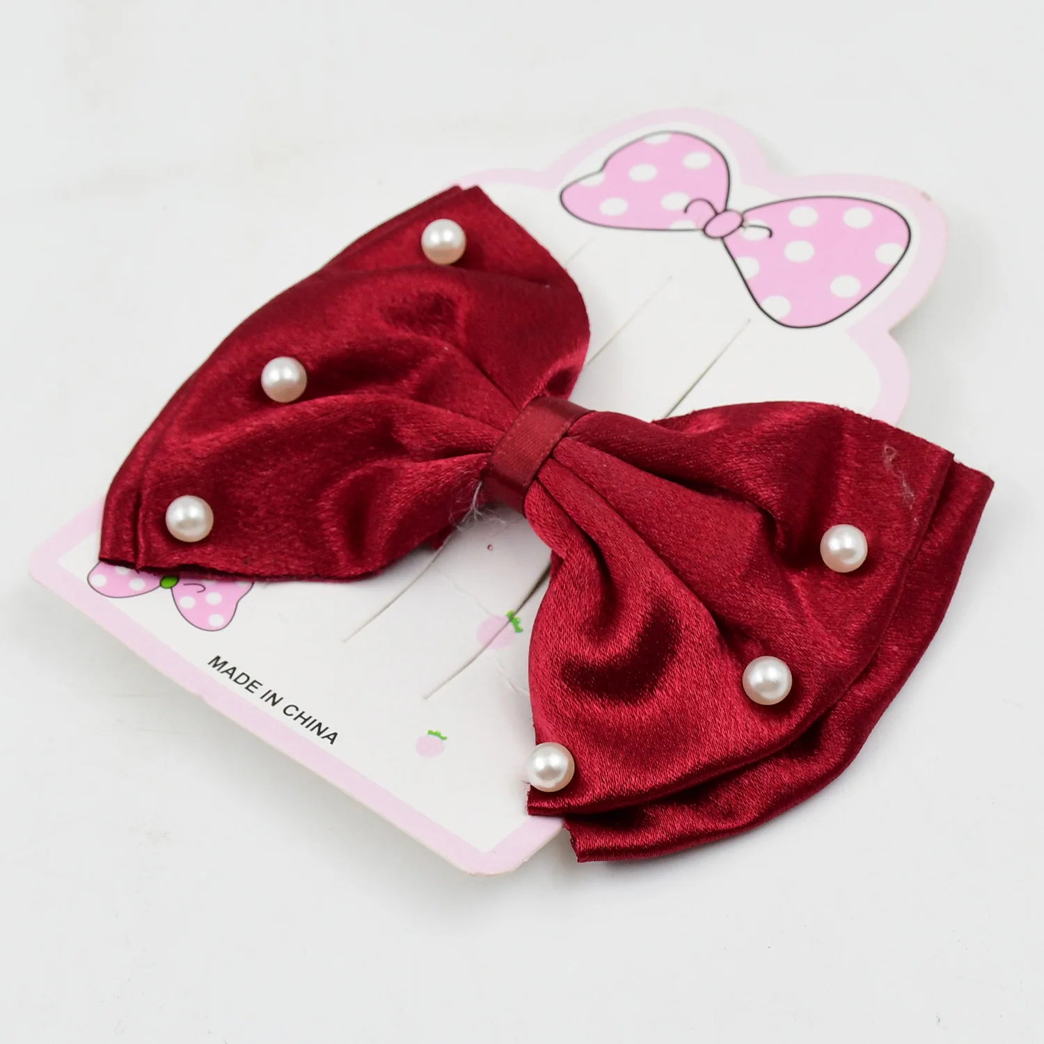 Hair Bow Knot Clip Suitable For Girls (1 Pc / Multicolour), Hair accessories - Image 3