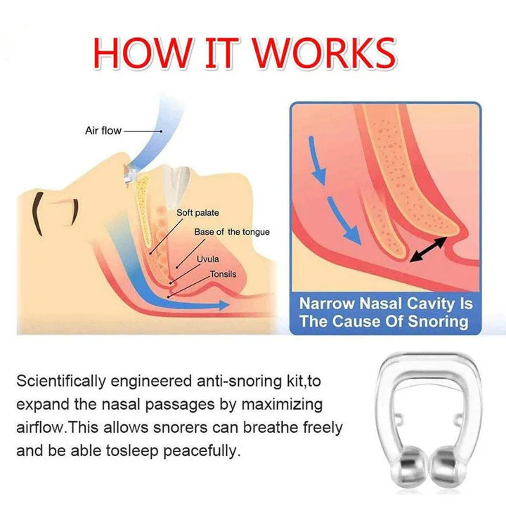 Snore Free Nose Clip (Anti Snoring Device) - 1pc - Image 4