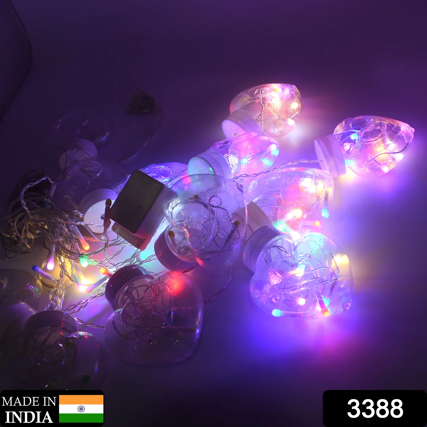 8 Feet 12 Wish Heart Ball String LED Lights With Color Box for Home Decoration, Diwali & Wedding LED Christmas Light Indoor and Outdoor Light ,Festival Decoration (Wishing Ball Multicolor) - Image 2