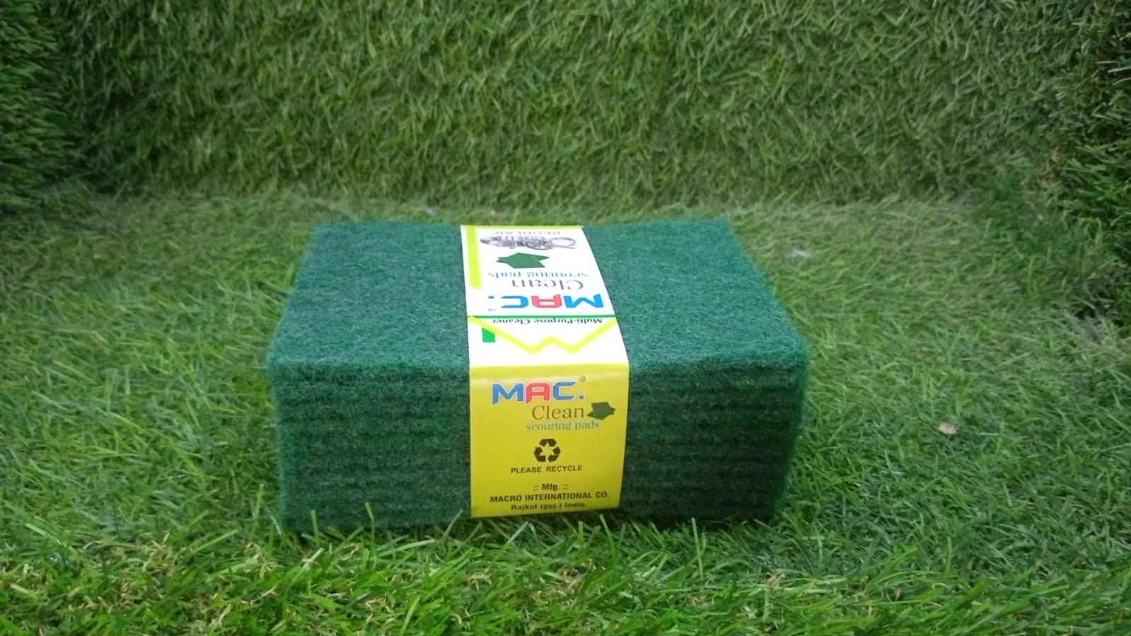 Scrub Sponge Cleaning Pads Aqua Green  10PCS - Image 9