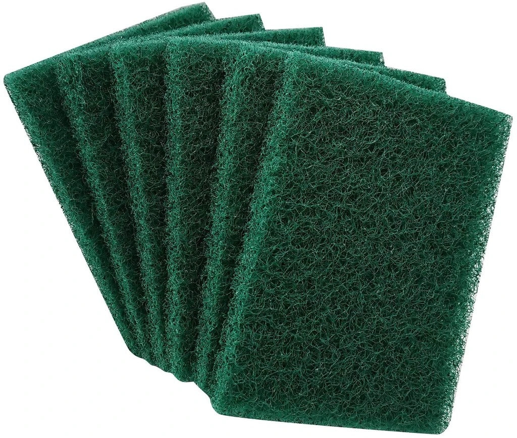 Scrub Sponge Cleaning Pads Aqua Green (Pack Of 6) - Image 4
