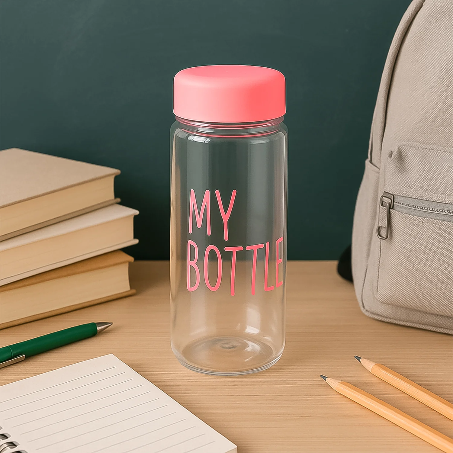350 ml Approx Transparent Plastic Water Bottle with Leakproof Lid (1 Pc) - Image 6