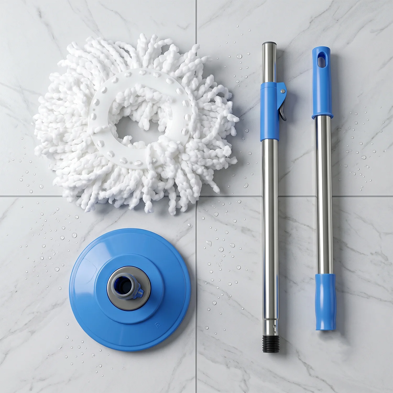 Best 360 Rotate Stainless Steel Handle Spin Mop Set for Floor - Image 8