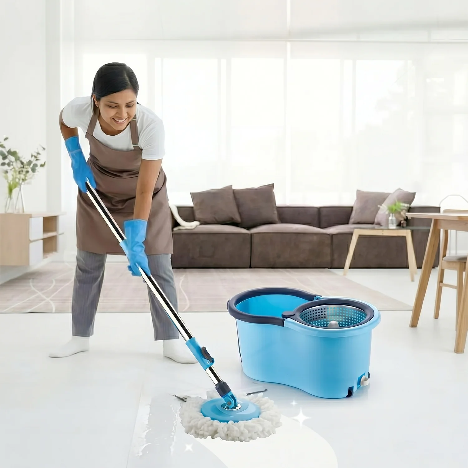 Top House 360 Cleaning Spin Mop Bucker Set at Just Rs.470 - Image 3