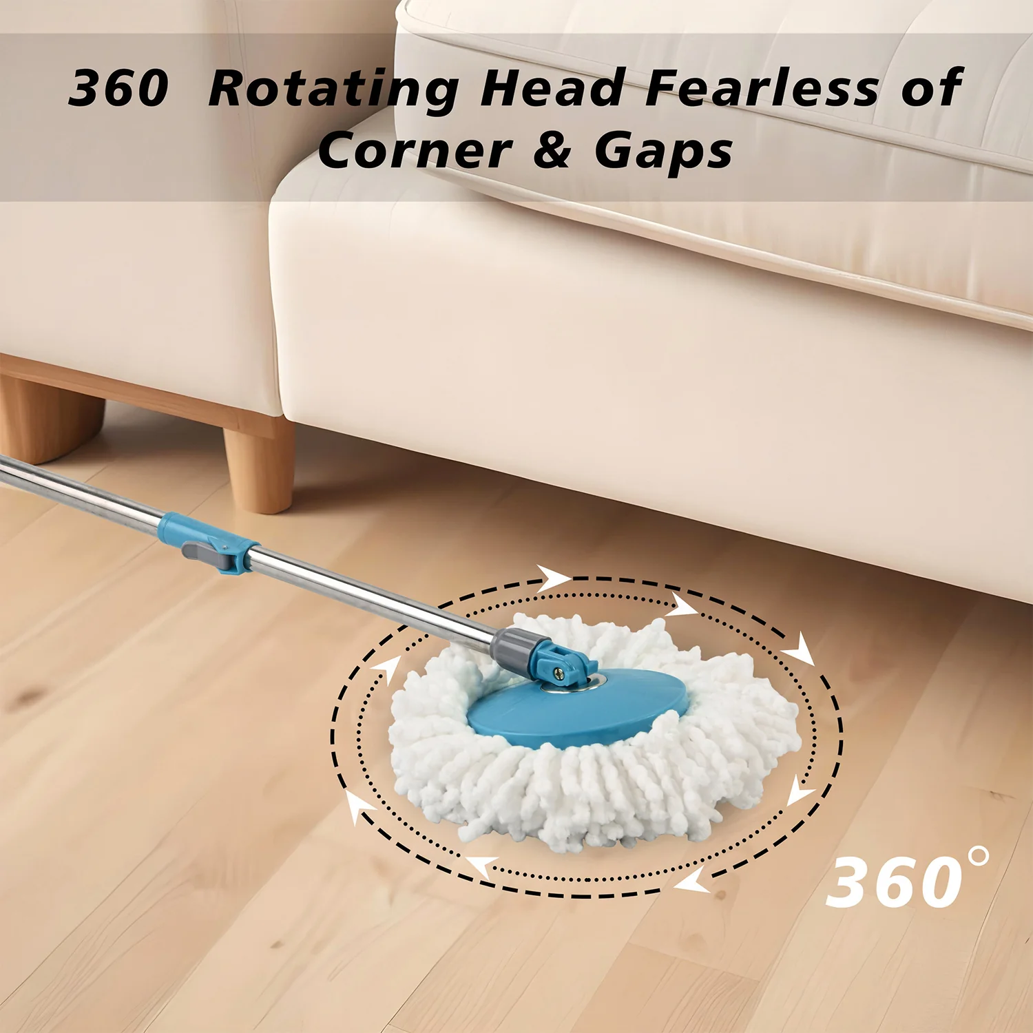 Top House 360 Cleaning Spin Mop Bucker Set at Just Rs.470 - Image 7