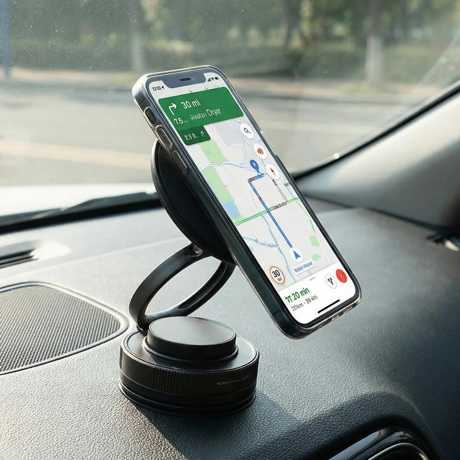 360° Rotatable Magnetic Mobile Phone Holder Stand (1 Pc) - Image 5
