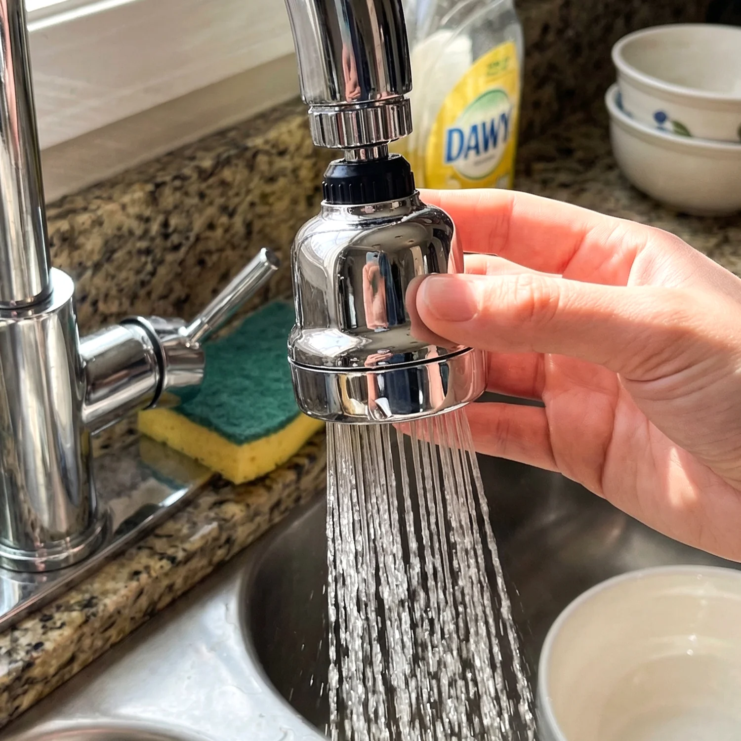 360° Rotating Kitchen Faucet Sprayer Head (1 Pc) - Image 5
