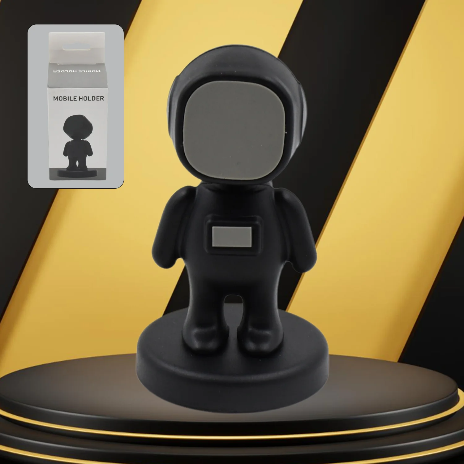 Cartoon Astronaut Magnetic Mobile Phone Holder – 360° Rotating Car Mount (1 Pc) - Image 3