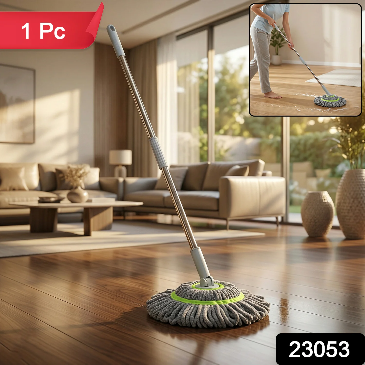 360° Spin Mop Floor Cleaning Mop (1 Pc) - Image 2
