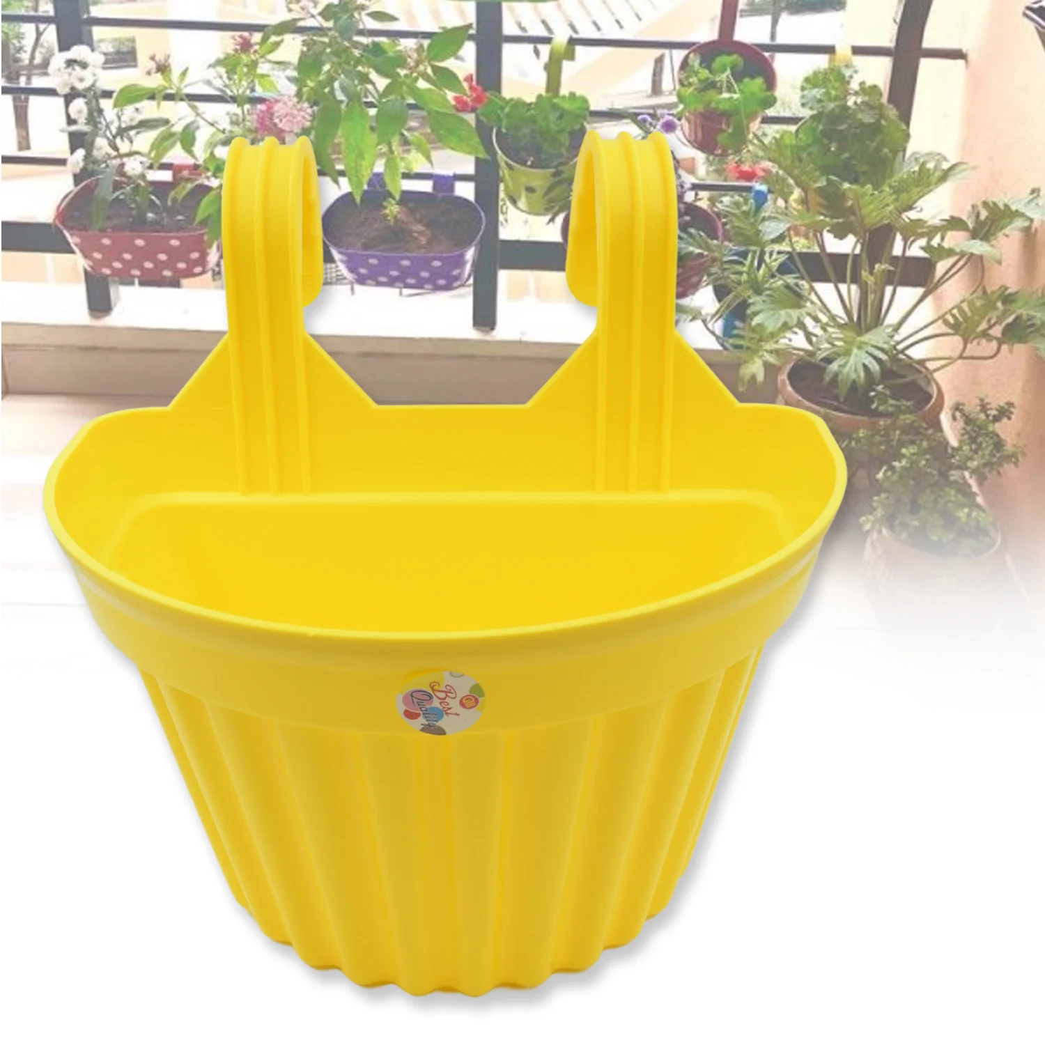 Multicolor Hanging Plastic Planters Orchid Relling , For Plantation,(1pc) - Image 5
