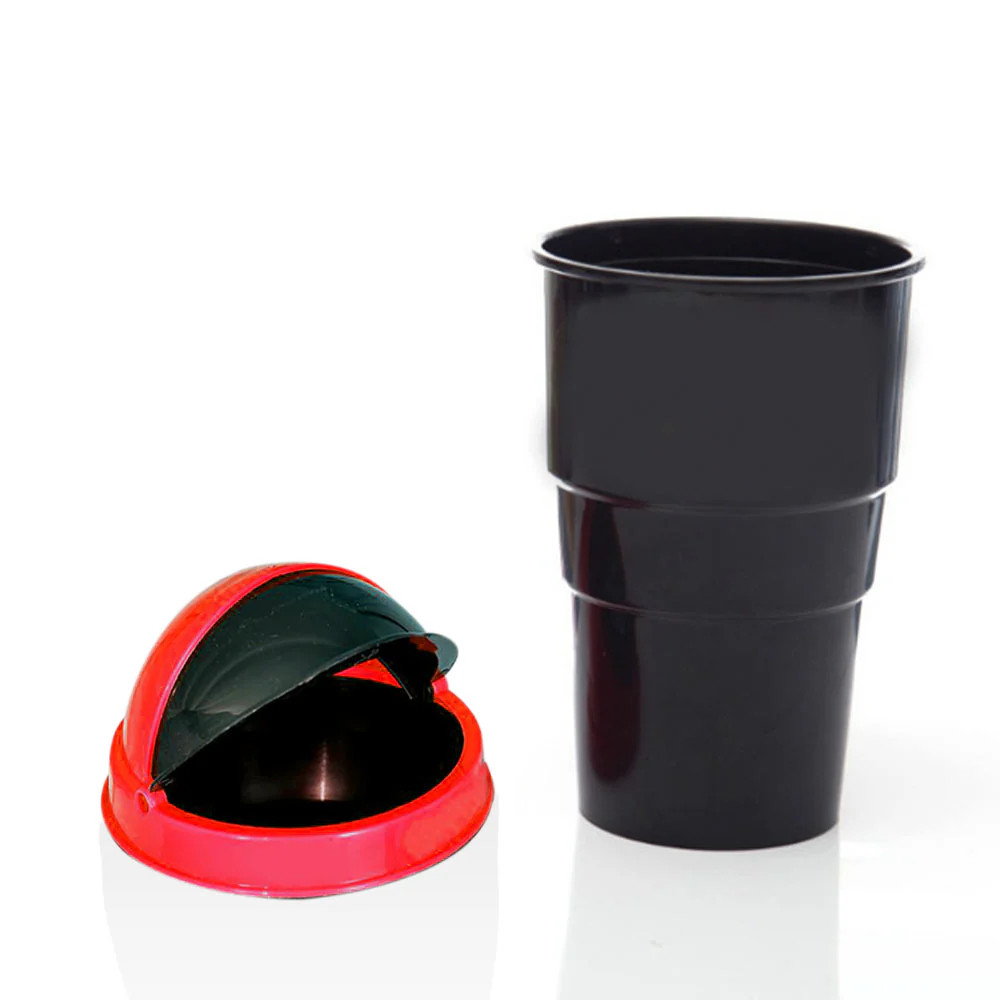 Plastic Car Mini Dustbin / Trash Bin Dust Case Best for Traveling (Multicolour) - Image 3