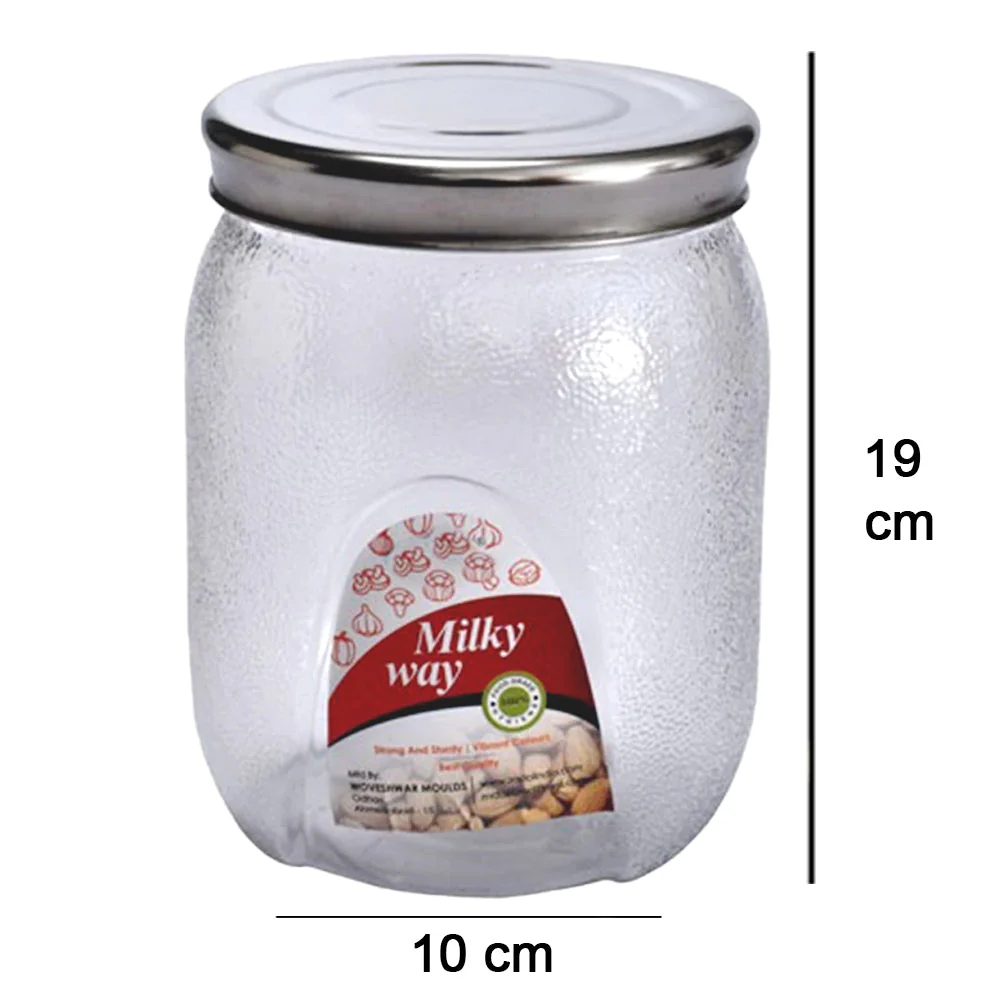 Plastic Mason Jar with Airtight lids (2000 ml) - Image 5