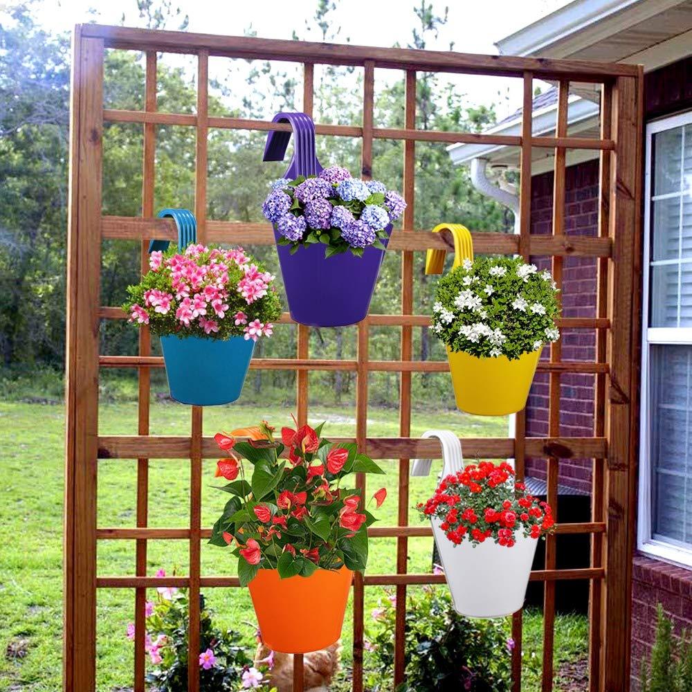 Plastic Hanging Planter Pot, Multicolour, - Image 3