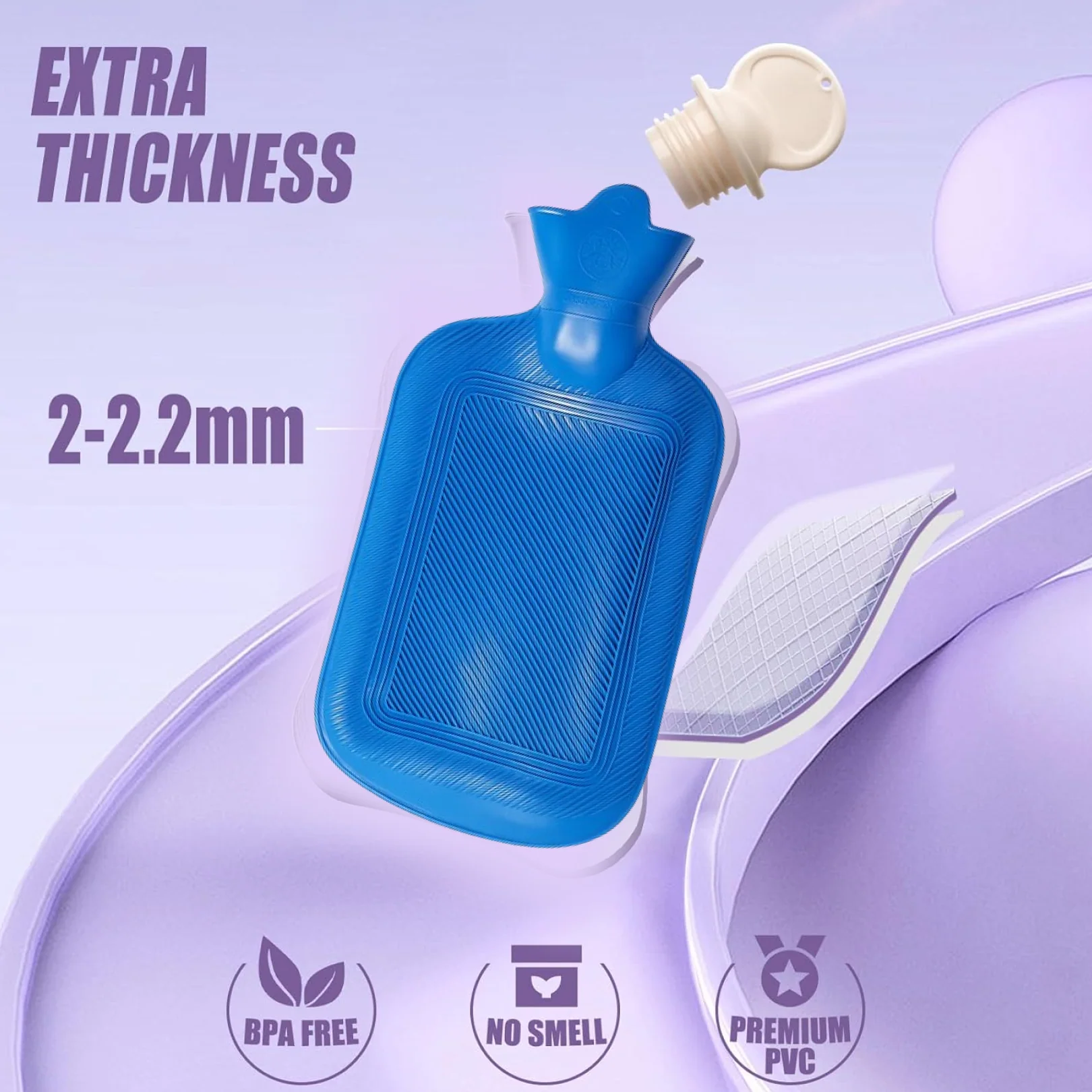 Rubber Hot Water Heating Bag for Pain Relief - Image 2